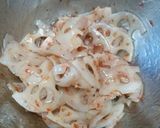 蓮根の梅肉和え作り方6写真