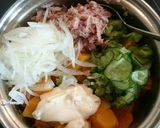 ツナの旨味で簡単❤カボチャサラダ作り方4写真