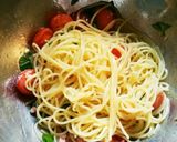 ♡トマト&フレッシュバジルの冷製パスタ♡作り方4写真