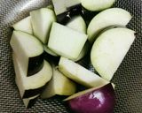 簡単♪なすと大葉の味噌炒め作り方1写真