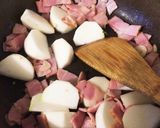 かぶとベーコンのバター醤油作り方3写真