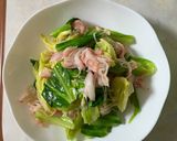 簡単!カニカマとキャベツのごま油和え作り方4写真