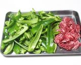 ピーマンと牛肉のしょうが炒め作り方1写真