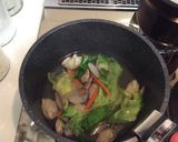 春キャベツとあさりと人参のお味噌汁作り方2写真