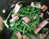 こごみとベーコンのスパゲッティ♡作り方1写真