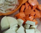 鶏肉と根菜の煮物作り方3写真