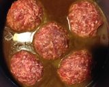 煮込みハンバーグ（チーズ・卵）作り方6写真
