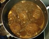 煮込みハンバーグ（チーズ・卵）作り方7写真