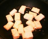 豆腐・アスパラ・玉ねぎ・あんかけ乗せ作り方4写真