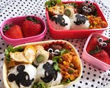 お弁当 小学一年生 ミッキーマウス作り方1写真