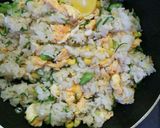 コーンと枝豆のお一人様チャーハン。作り方7写真