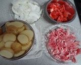 新じゃが新玉ねぎと豚肉の重ね蒸し焼き作り方2写真