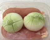まるごと新たまねぎとササミのサラダ作り方1写真