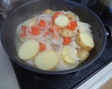 新じゃが新玉ねぎと豚肉の重ね蒸し焼き作り方5写真