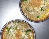 坦々麺の味と香りの中華風ニラ&もやしソバ作り方15写真