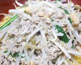 坦々麺の味と香りの中華風ニラ&もやしソバ作り方13写真