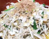 坦々麺の味と香りの中華風ニラ&もやしソバ作り方14写真