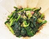 ほうれん草の白黒両方使う胡麻和え作り方9写真