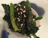 ほうれん草の白黒両方使う胡麻和え作り方10写真