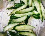 水菜とロースハムのマリネサラダ作り方1写真