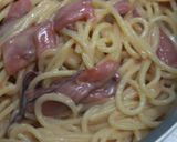 塩辛と生クリームのパスタ作り方9写真