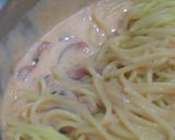 塩辛と生クリームのパスタ作り方8写真