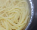 塩辛と生クリームのパスタ作り方6写真
