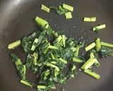 大根葉の巣ごもり卵作り方1写真