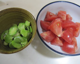 ＊そら豆と新玉とトマトのサラダ＊作り方1写真