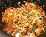 離乳食中期 挽き肉トマト炊き込みご飯作り方6写真