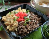 母の味☆味噌バター卵と挽肉のそぼろご飯作り方13写真