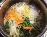 ほうれん草卵スープ作り方1写真