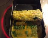 カニ缶と三つ葉の卵焼き作り方3写真