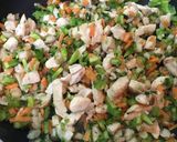 低糖おかず☆簡単もち麦チャーハン作り方4写真