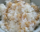忙しい朝に☆ありがとう、目玉焼きご飯作り方2写真