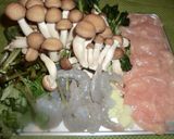 ♡プリエビササミのきのこターサイ炒めもの作り方1写真