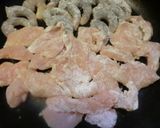 ♡プリエビササミのきのこターサイ炒めもの作り方2写真
