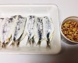 いわしの蒲焼*くるみ塩だれ作り方1写真