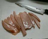 蕪と青菜とハムの炒め物作り方3写真