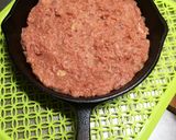 簡単☆スキレットでスコップハンバーグ作り方4写真