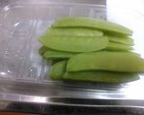 高野豆腐ときぬさやの卵とじ作り方2写真