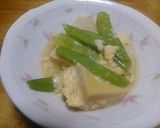 高野豆腐ときぬさやの卵とじ作り方5写真