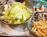 キャベツとしめじのペペロンチーノ作り方2写真