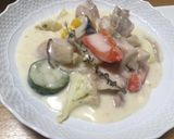 鳥もも肉のホワイトシチュー作り方9写真