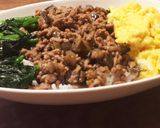 かさ増しで美味しさＵＰ☆三色丼作り方6写真