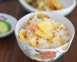 たけのことベーコンの炊き込みご飯作り方4写真