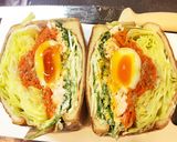 具沢山サンドイッチ!わんぱくサンド!作り方5写真