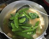 お味噌汁にブロッコリー作り方4写真