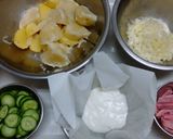 ドレッシングでヨーグルトカレーポテサラ☆作り方5写真