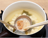 【基本】豆腐とわかめとねぎのおみそ汁作り方5写真